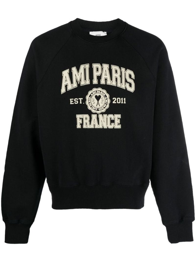 Black Logo Print Sweatshirt