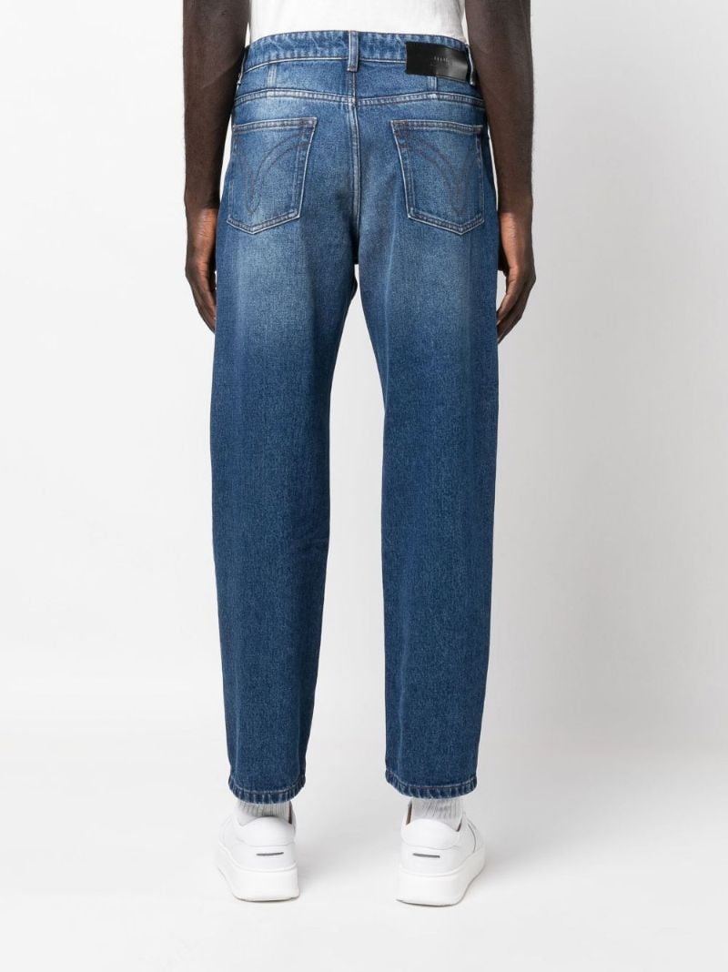 Blue Tapered Jeans