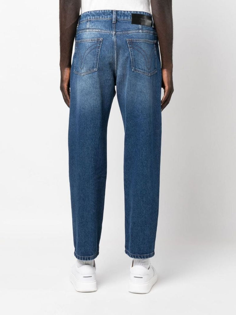 Blue Tapered Jeans