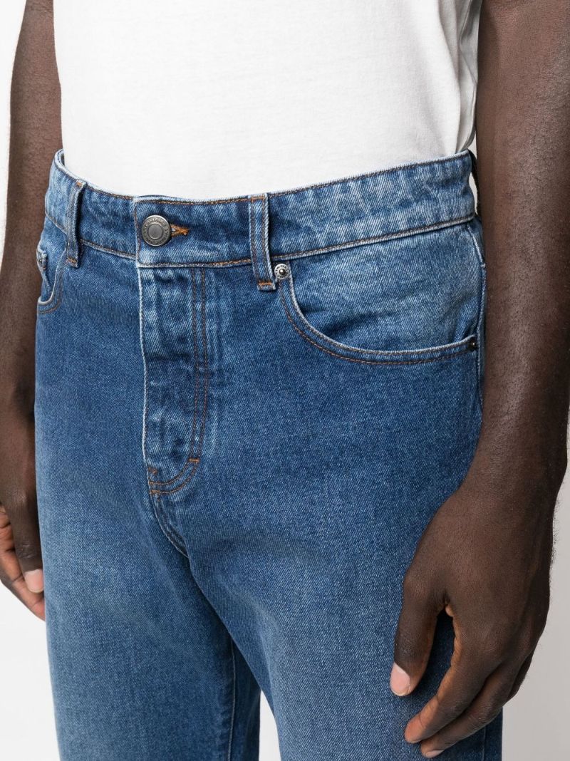 Blue Tapered Jeans