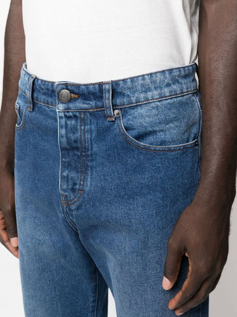 Blue Tapered Jeans