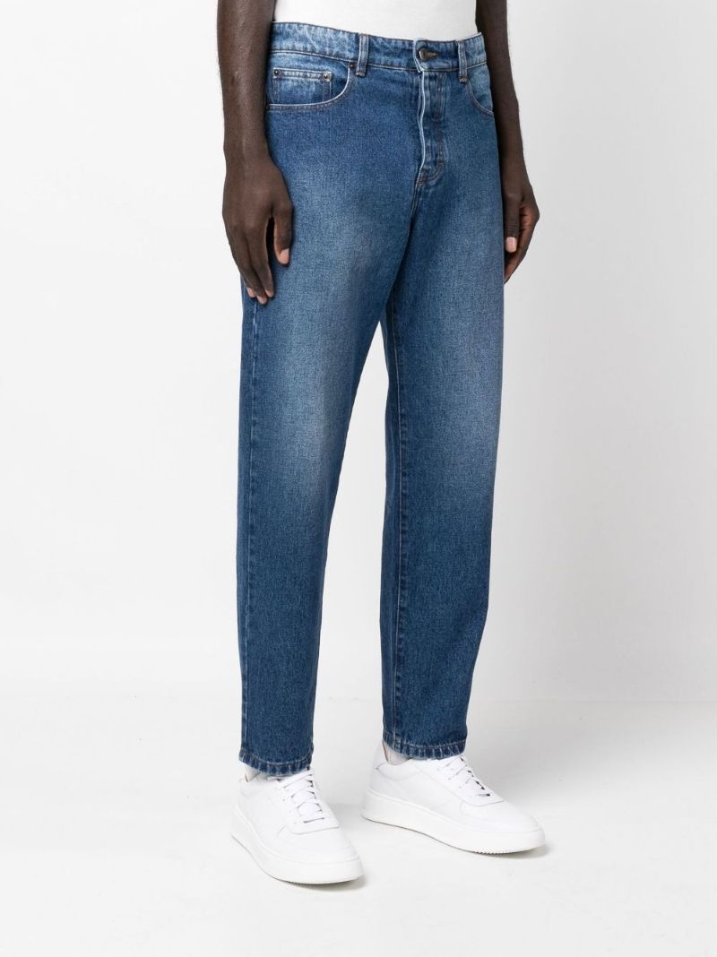 Blue Tapered Jeans