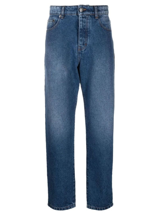 Blue Tapered Jeans