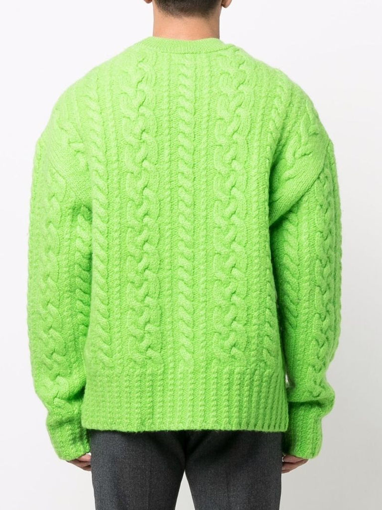 Green Cable-knit Sweater