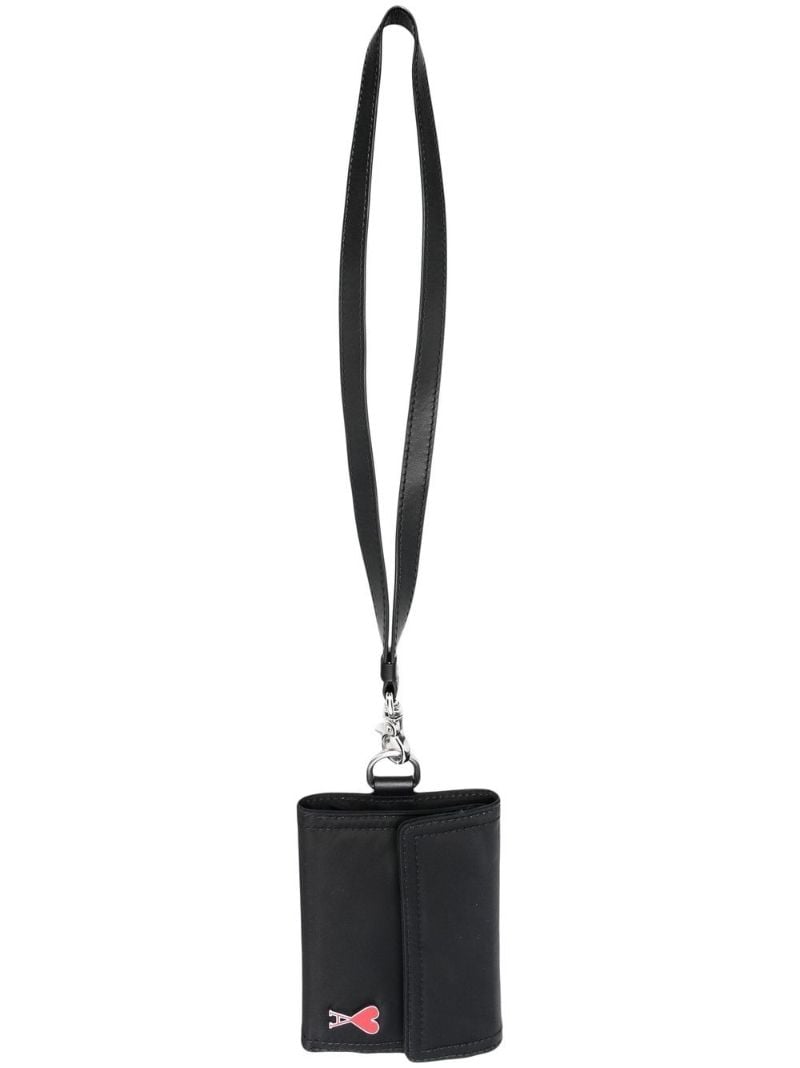 Black Ami De Coeur Leather Wallet
