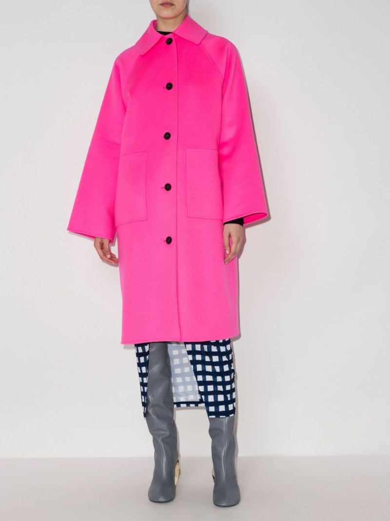 Pink Wool-cashmere Coat