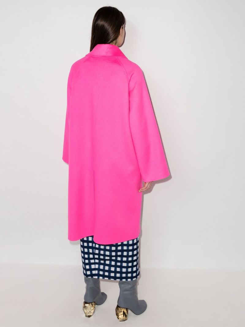 Pink Wool-cashmere Coat
