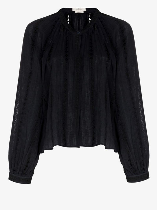 Janelle Lace Insert Blouse
