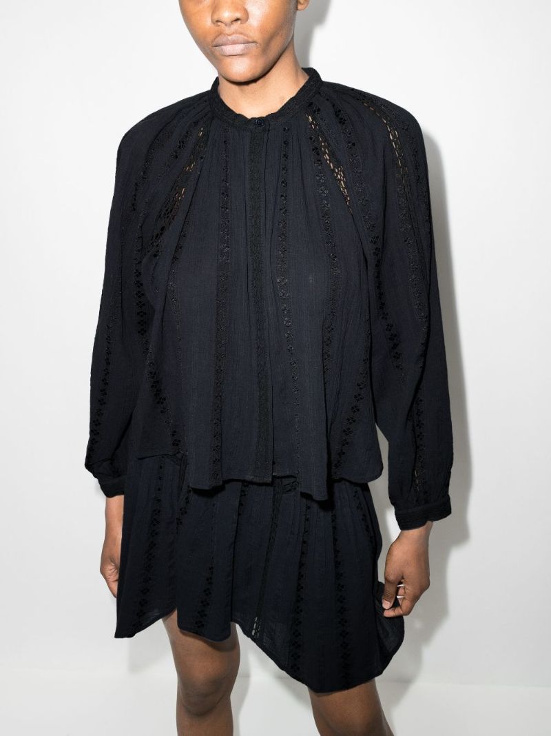 Janelle Lace Insert Blouse