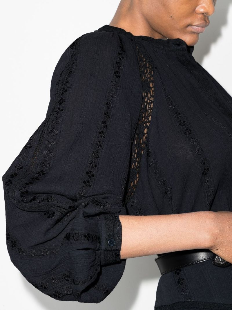 Janelle Lace Insert Blouse