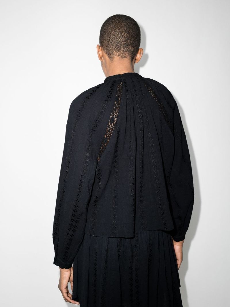 Janelle Lace Insert Blouse
