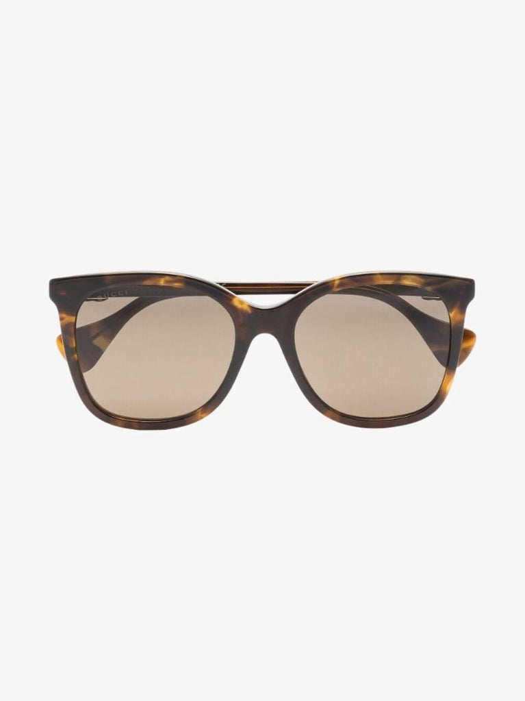 Brown Oversized Round Sunglasses