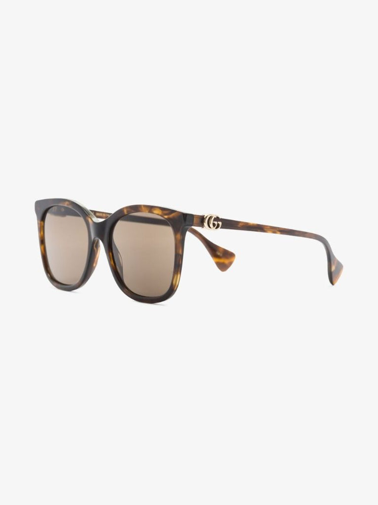 Brown Oversized Round Sunglasses