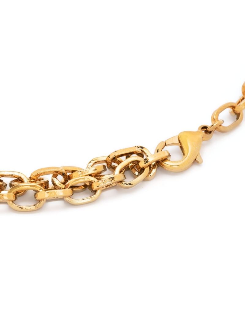 Gold-tone Medusa Crystal Choker Necklace