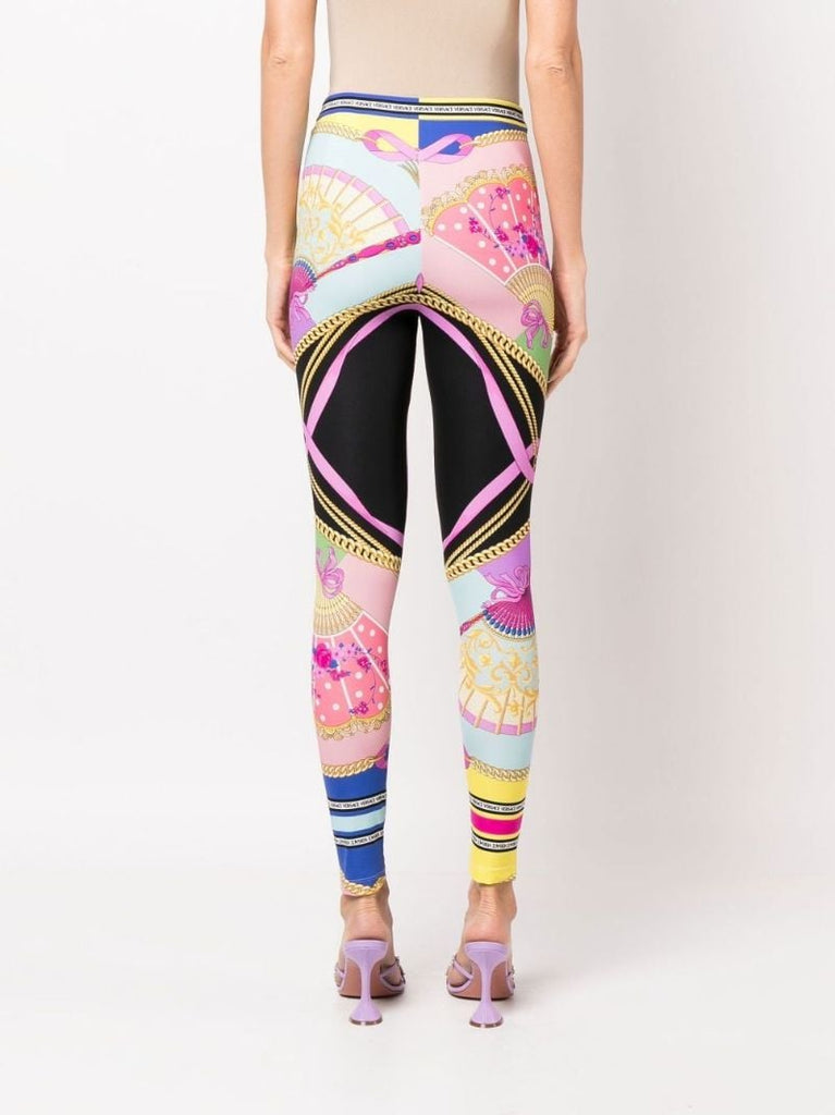 Blue I Ventagli Leggings