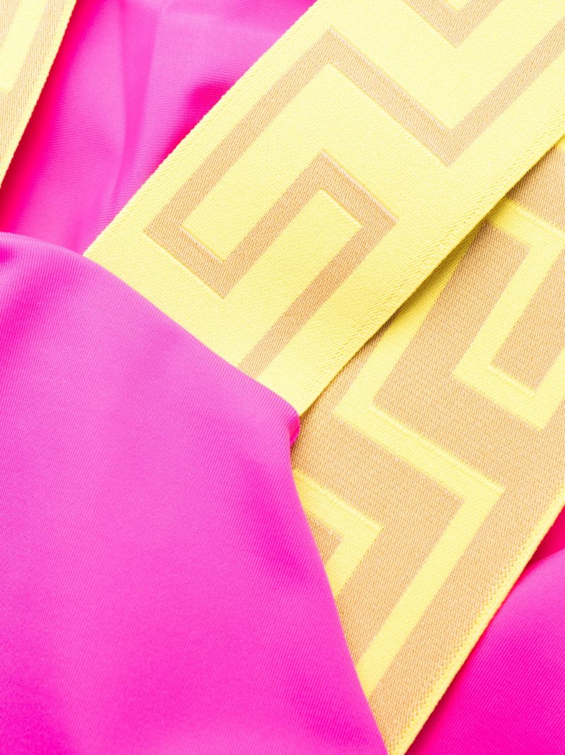 Pink Greca Border Swimsuit