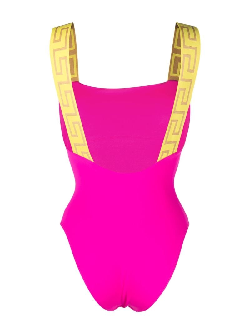 Pink Greca Border Swimsuit