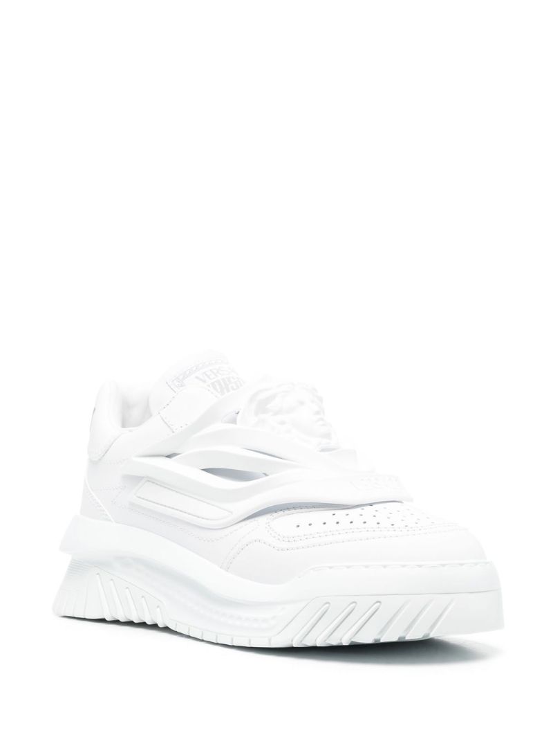 White Odissea Leather Slip-on Sneakers