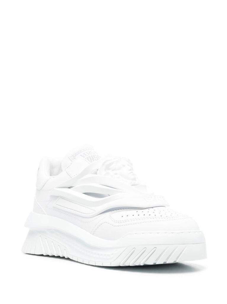 White Odissea Leather Slip-on Sneakers