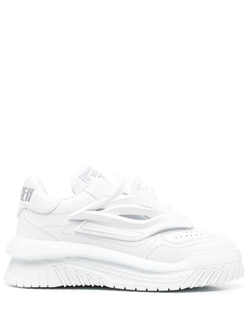 White Odissea Leather Slip-on Sneakers