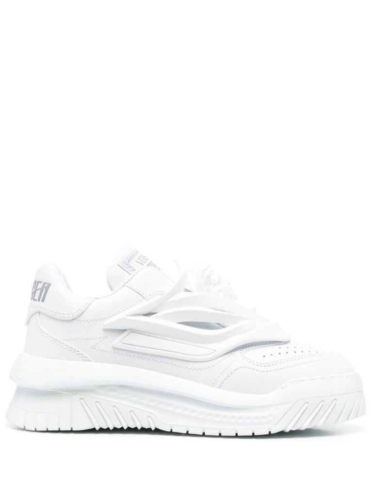 White Odissea Leather Slip-on Sneakers