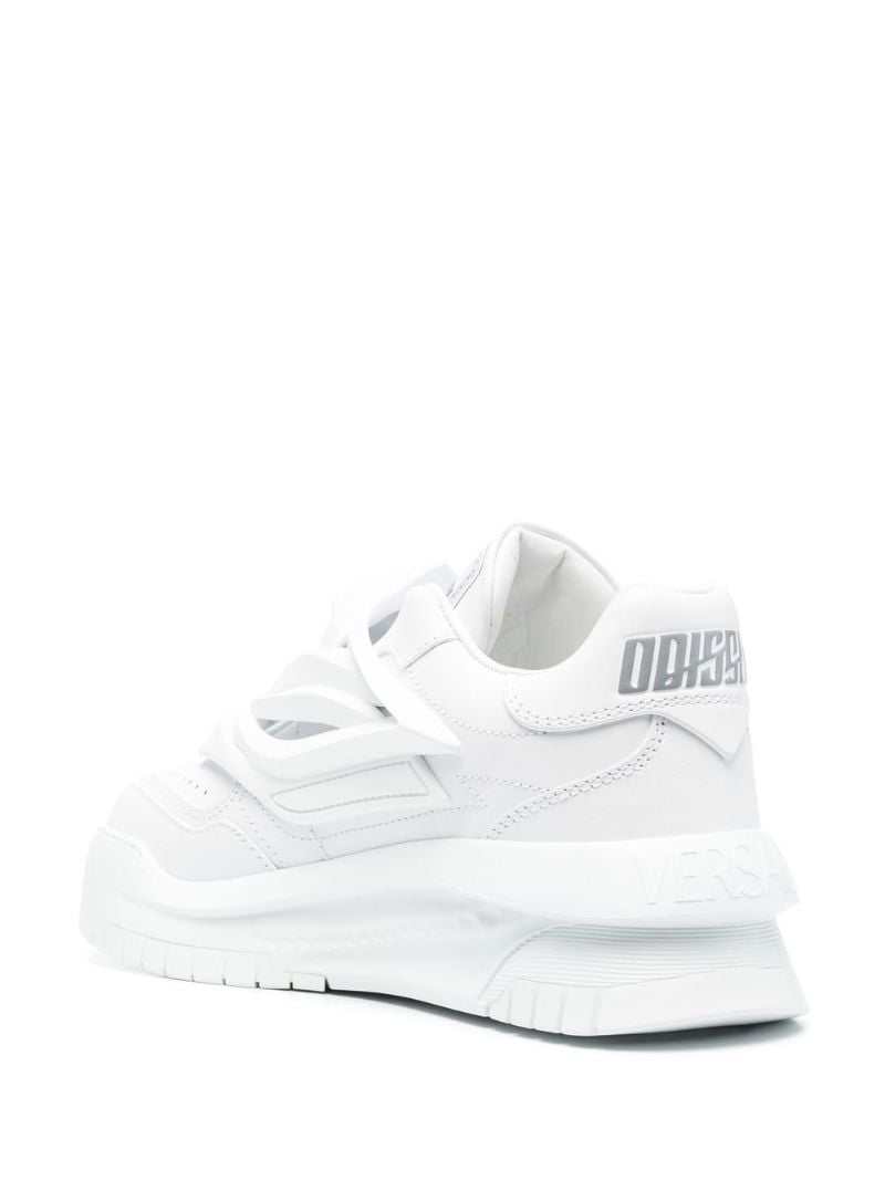 White Odissea Leather Slip-on Sneakers