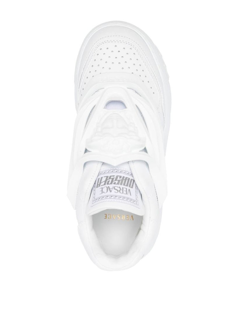 White Odissea Leather Slip-on Sneakers