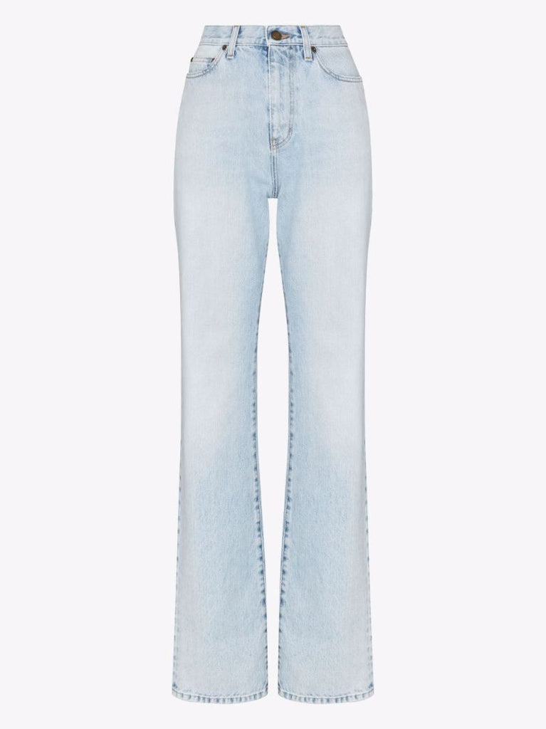 Blue Janice Straight-leg Jeans