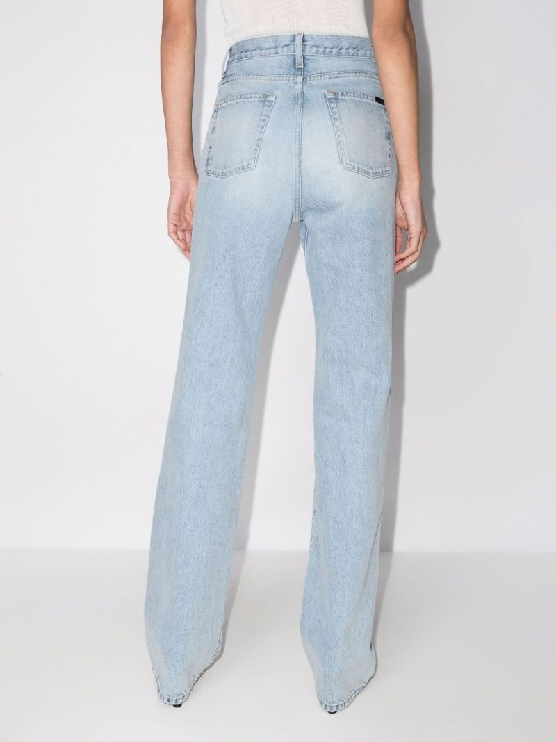 Blue Janice Straight-leg Jeans