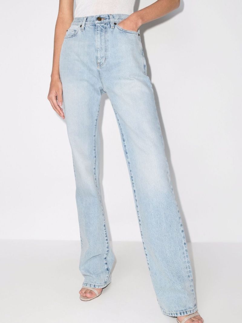 Blue Janice Straight-leg Jeans