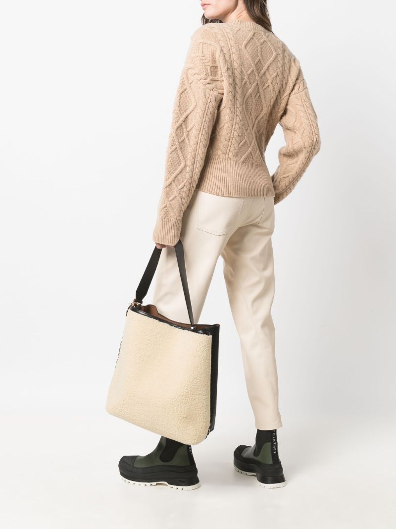 Neutral Frame Large Tote Bag