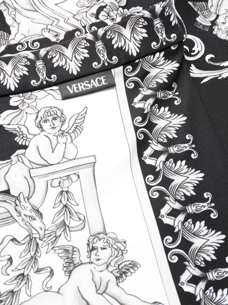 Black Silver Baroque Leggings