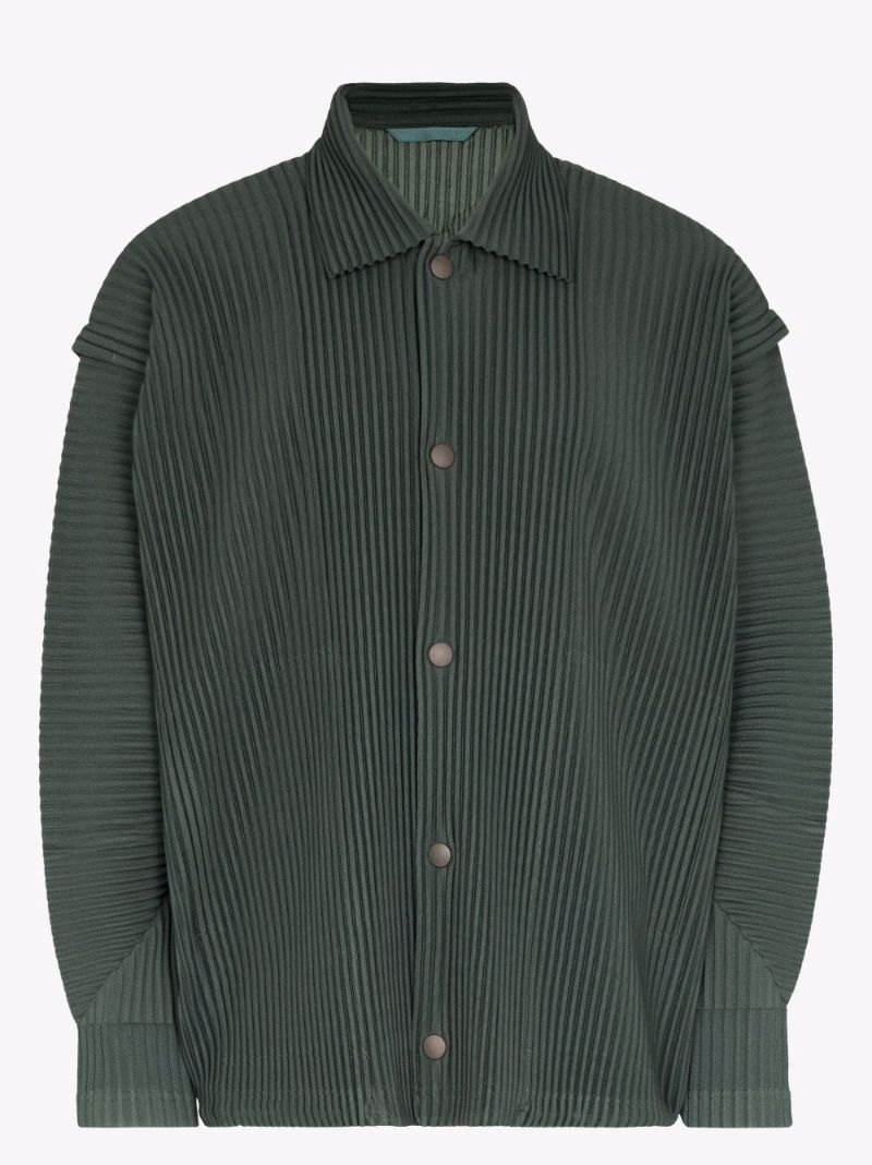 Bending Pleats Shirt Jacket