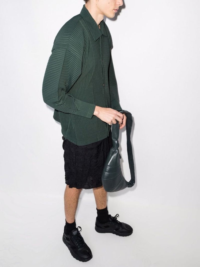 Bending Pleats Shirt Jacket