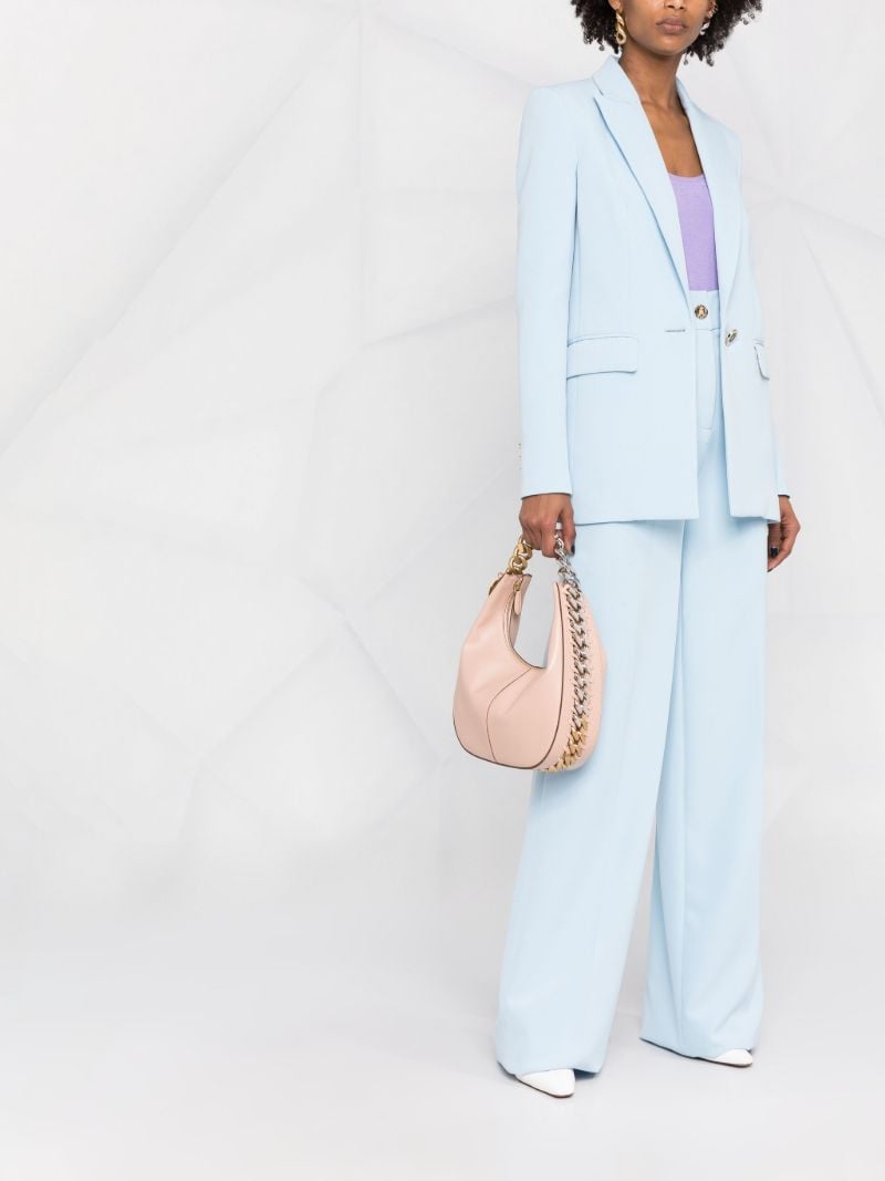 Pink Frayme Small Faux Leather Shoulder Bag