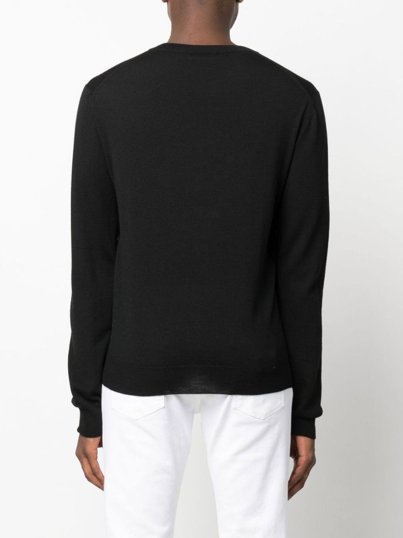 Black Medusa Wool Sweater