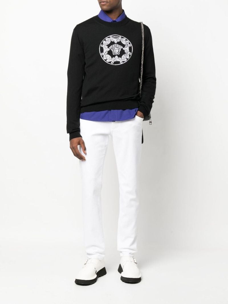 Black Medusa Wool Sweater