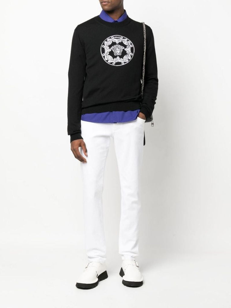 Black Medusa Wool Sweater