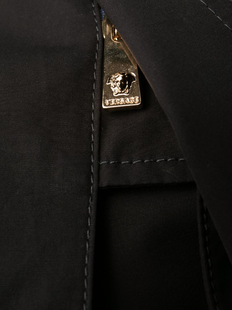Black Medusa Hooded Cotton Parka