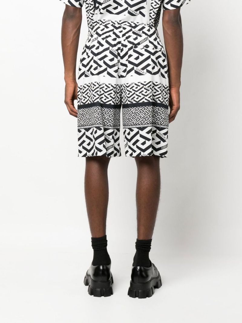 Black and White La Greca Bermuda Shorts