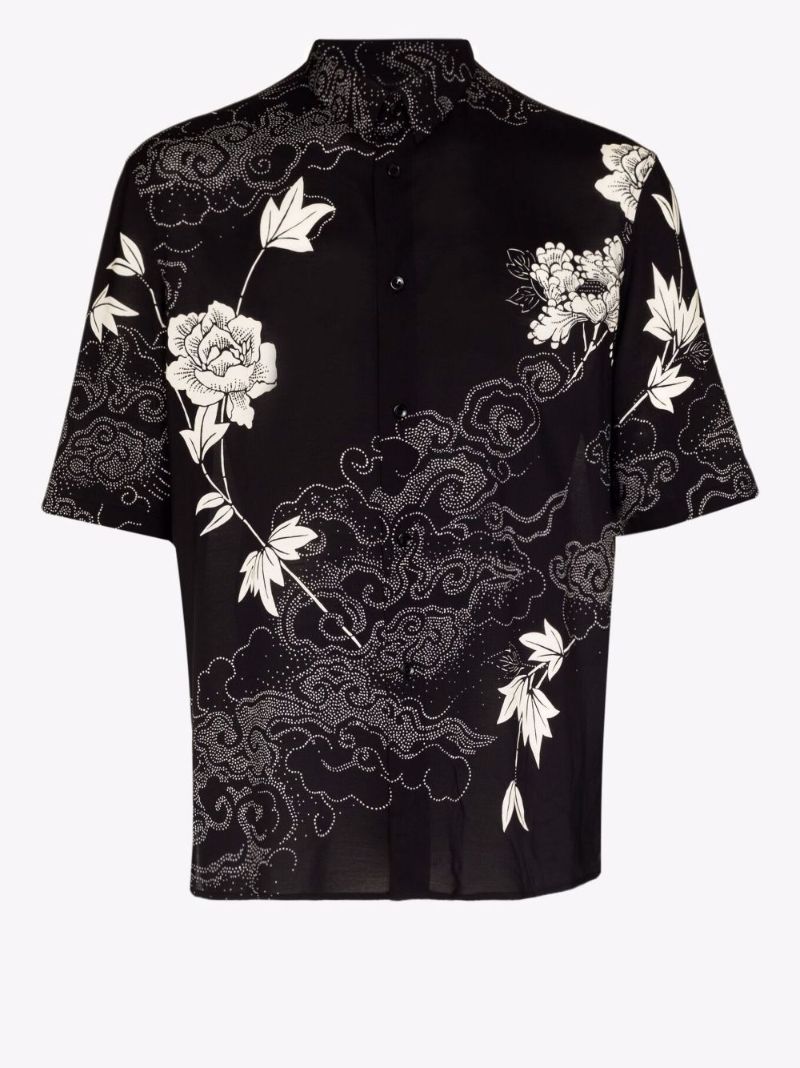 Short Sleeve Floral Print Shirt