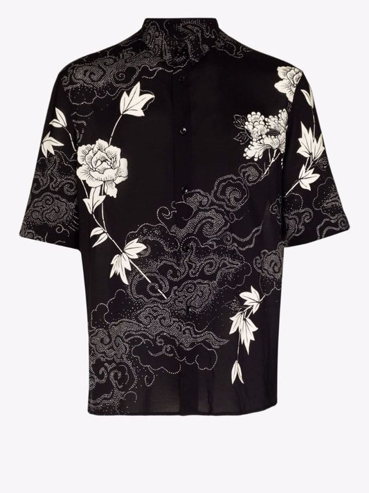 Short Sleeve Floral Print Shirt