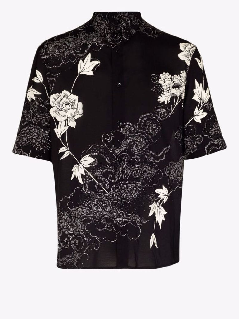 Short Sleeve Floral Print Shirt