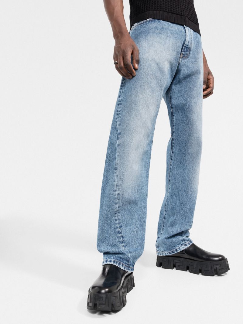 Light Blue Twisted Seam Jeans