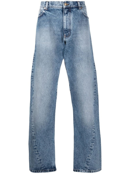 Light Blue Twisted Seam Jeans