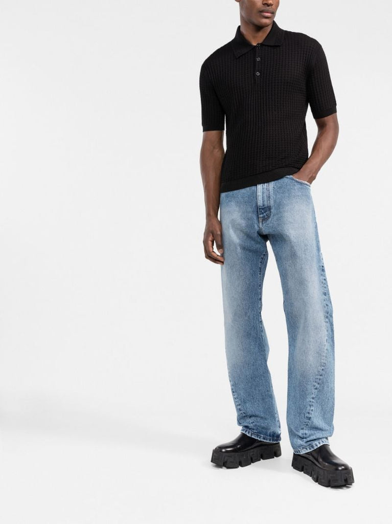 Light Blue Twisted Seam Jeans