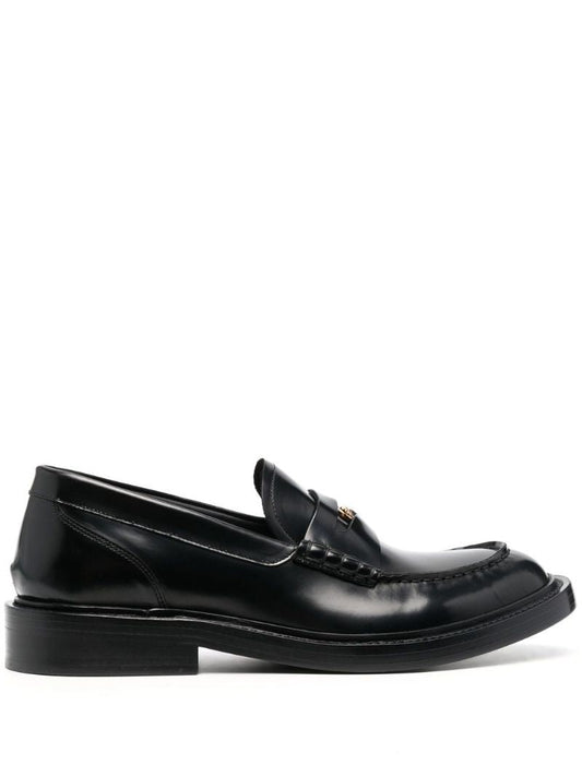 Black Medusa Head Plaque Loafers