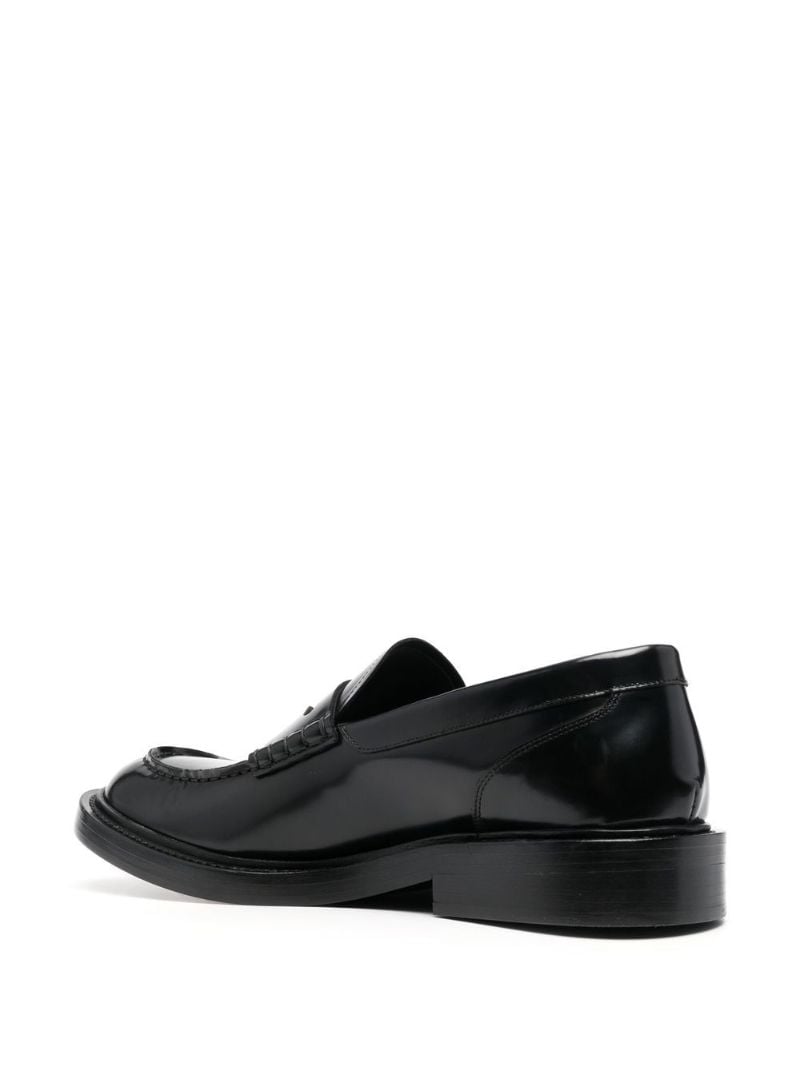 Black Medusa Head Plaque Loafers