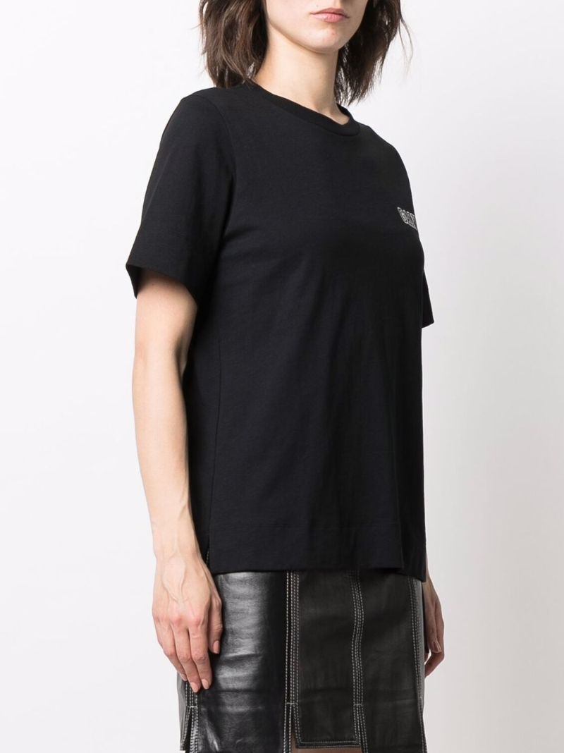 Black Logo Print Organic Cotton T-shirt