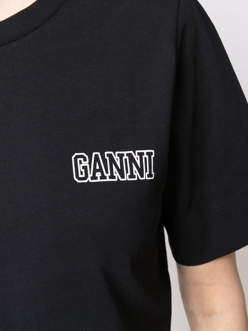 Black Logo Print Organic Cotton T-shirt